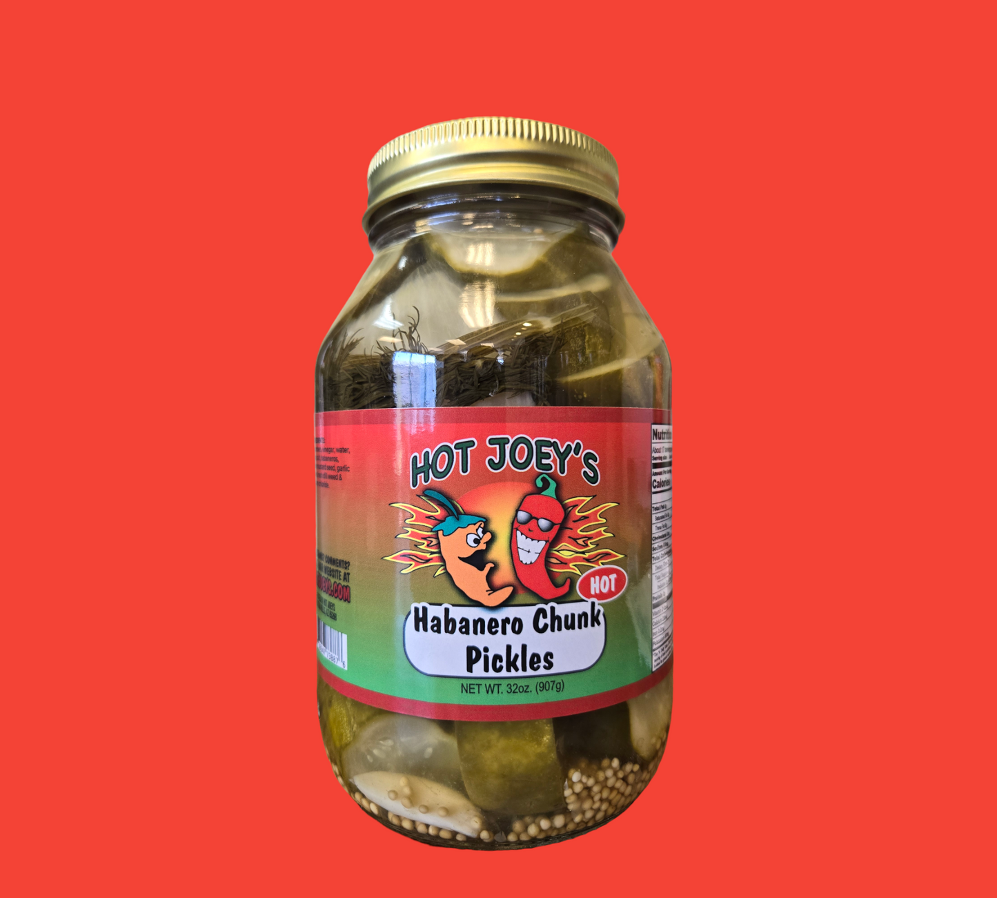 Habanero Dill Chunk Pickles