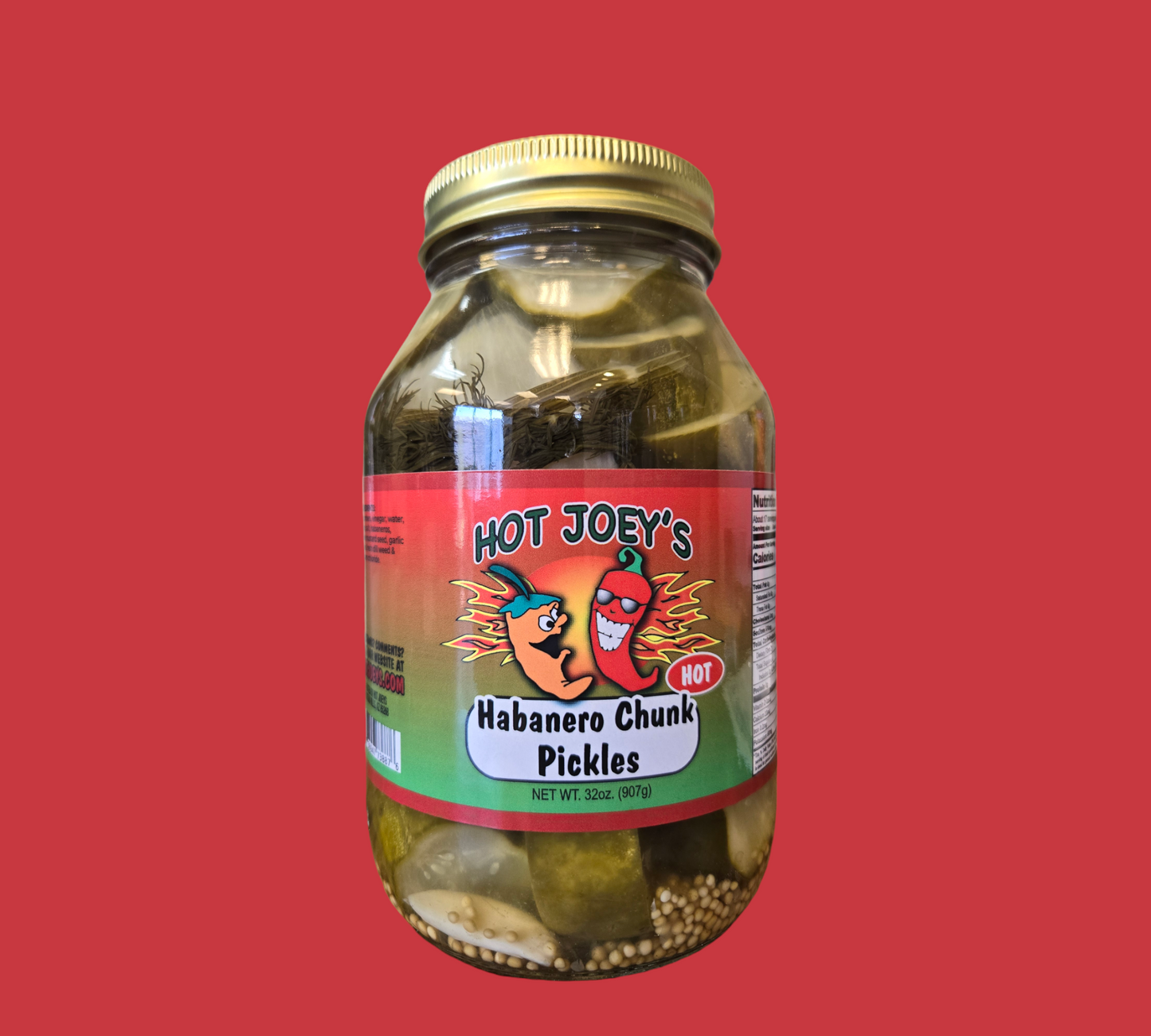 Habanero Dill Chunk Pickles