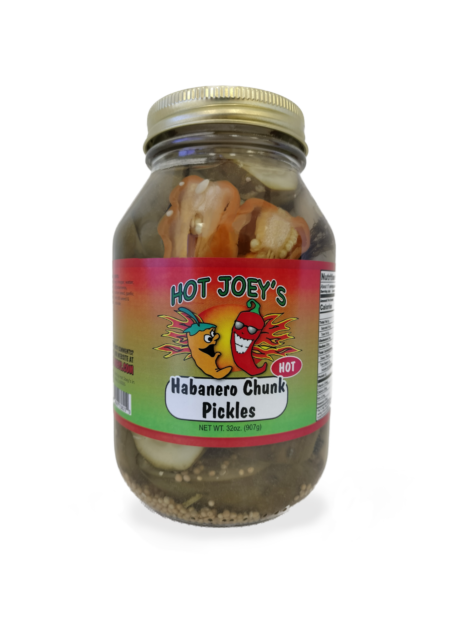Habanero Dill Chunk Pickles
