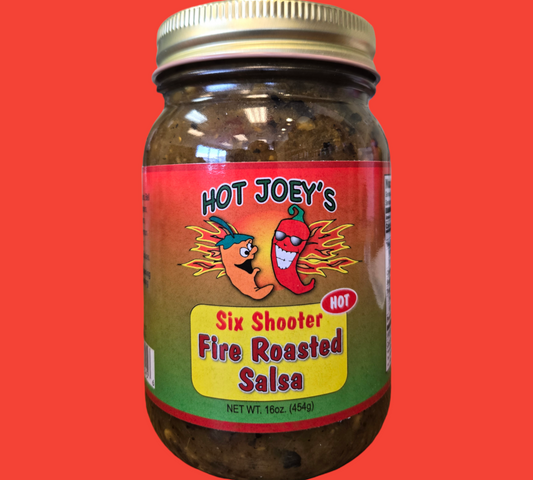 Six Shooter Fire Roasted Salsa (Hot) 16 oz