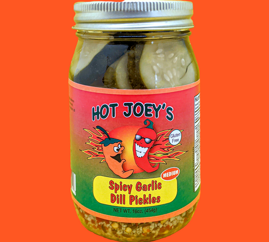 16oz Spicy Garlic Dill Pickles