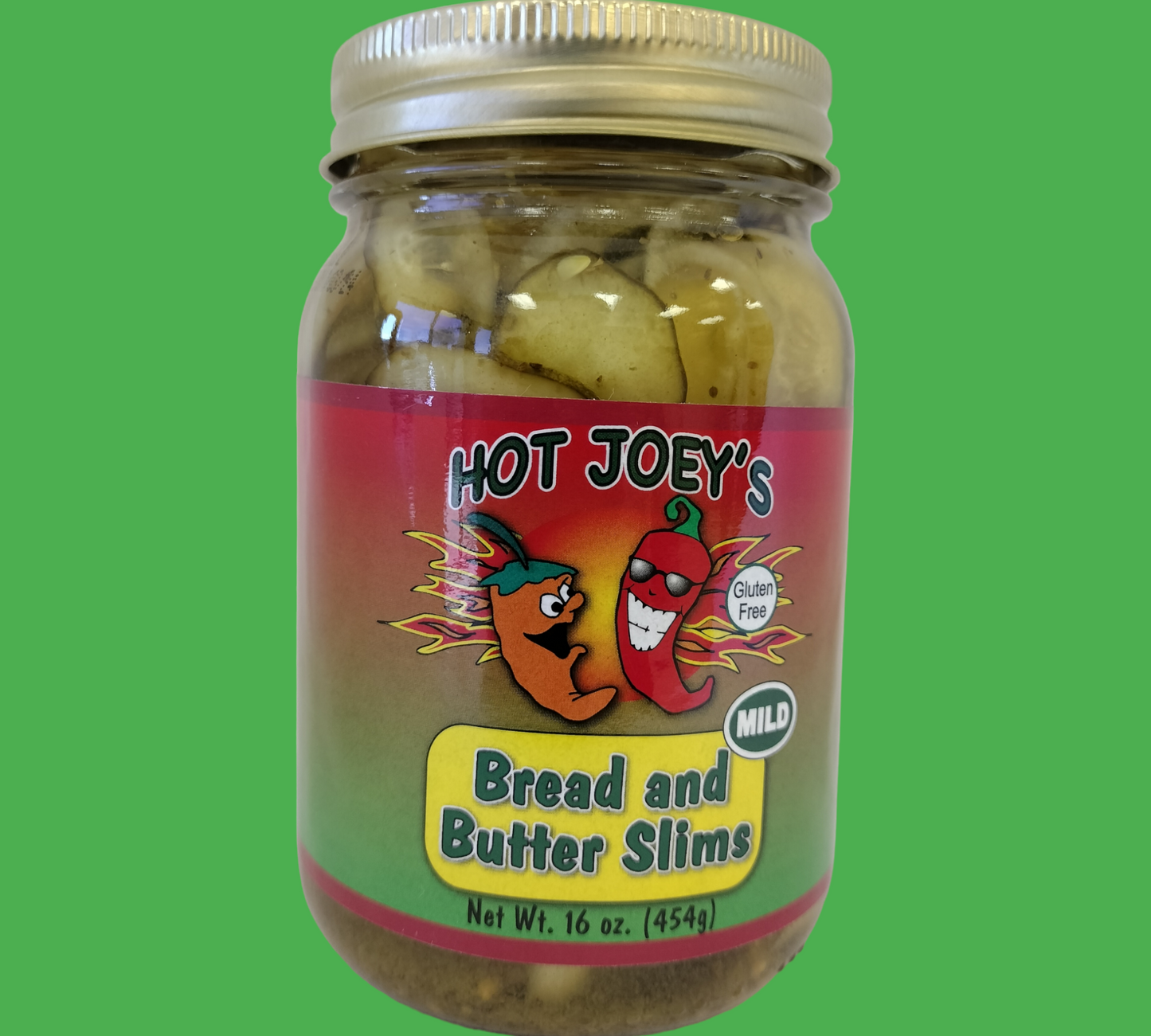 Hot Joey's Bread and Butter Pickle Slims 16 oz