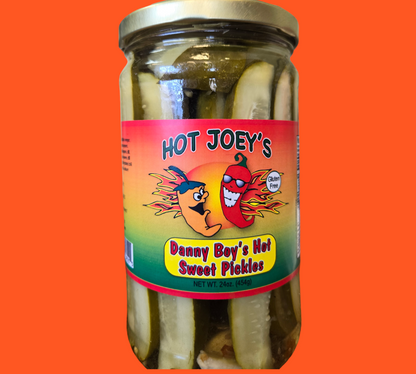 Danny Boy's Hot Sweet Pickles (24oz)