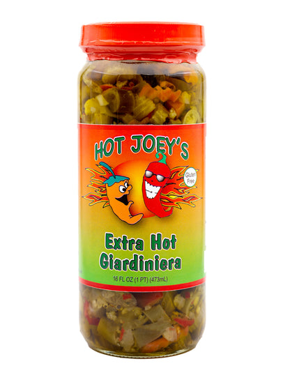 Hot Joey's Extra Hot Giardiniera 16oz.