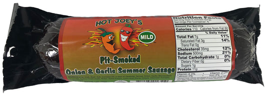 Pit Smoked Onion and Garlic Summer Sausage 12 oz